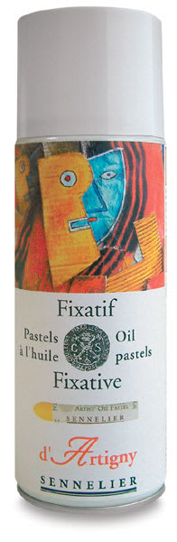 Sennelier D'Artigny Pastel Fixative - Front view of 13.5 oz can