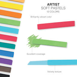 Royal & Langnickel Soft Pastel Set - Set of 12, Assorted, features