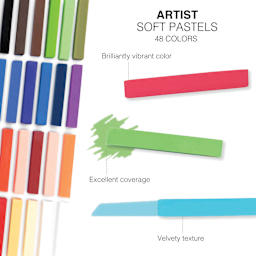 Royal & Langnickel Soft Pastel Set - Set of 48, Assorted, features