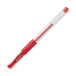 Kingart Studio Gel Pens - Set of 12, single Glitter Red pen with cap on