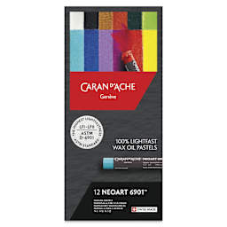 Caran d’Ache Neoart 6901 Pastels - Set of 12, Assorted Colors front of package