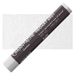 Caran d’Ache Neoart 6901 Pastel - White, pastel and swatch