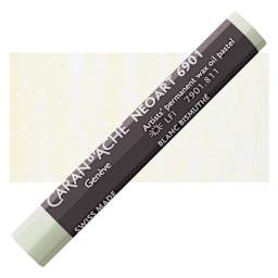 Caran d’Ache Neoart 6901 Pastel - Bismuth White, pastel and swatch