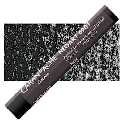 Caran d’Ache Neoart 6901 Pastel - Black, pastel and swatch