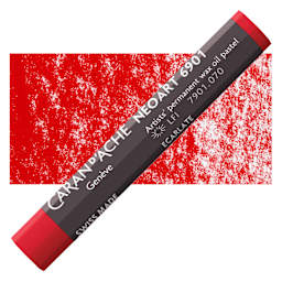 Caran d’Ache Neoart 6901 Pastel - Scarlet, pastel and swatch