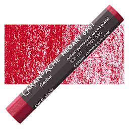 Caran d’Ache Neoart 6901 Pastel - Anthraquinone Carmine, pastel and swatch
