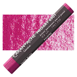 Caran d’Ache Neoart 6901 Pastel - Purplish Red, pastel and swatch