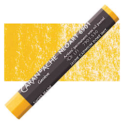 Caran d’Ache Neoart 6901 Pastel - Gold Cadmium Yellow, pastel and swatch
