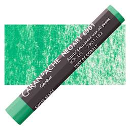 Caran d’Ache Neoart 6901 Pastel - Cobalt Green, pastel and swatch