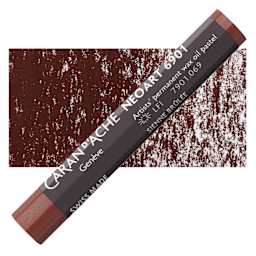Caran d’Ache Neoart 6901 Pastel - Burnt Sienna, pastel and swatch