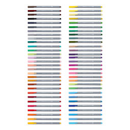 Staedtler Triplus Fineliner Pen - Assorted Colors, Set of 60 (set contents)