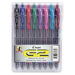 Pilot G2 Gel Pen Set - 1.0 mm, Set of 8 - front of packaging