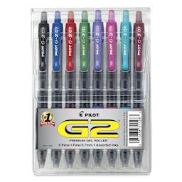 Pilot G2 Gel Pen Set - .7 mm, Set of 8 - front of packaging