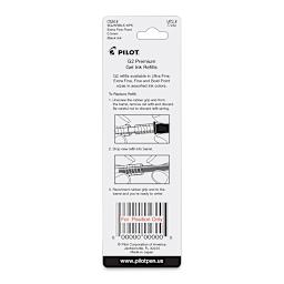 Pilot G2 Gel Pen Refill - .5 mm, Black, Extra Fine, Pkg of 2