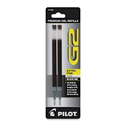 Pilot G2 Gel Pen Refill - 0.5 mm, Black, Extra Fine, Pkg of 2