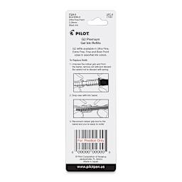 Pilot G2 Gel Pen Refill - 0.38 mm, Black, Ultra Fine, Pkg of 2