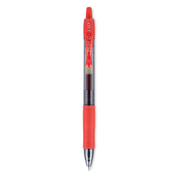 Pilot G2 Gel Pen - 0.7 mm, Red, Fine - upright