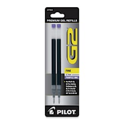 Pilot G2 Gel Pen Refill - 0.7 mm, Purple, Fine, Pkg of 2