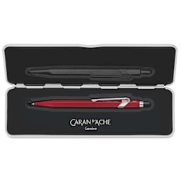 Caran d'Ache Colormat-X 849 Ballpoint Pen - Red, in case