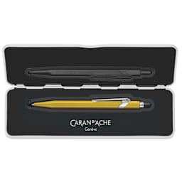 Caran d'Ache Colormat-X 849 Ballpoint Pen - Yellow, in case