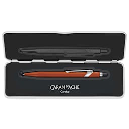 Caran d'Ache Colormat-X 849 Ballpoint Pen - Orange, in case