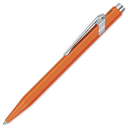Caran d'Ache 849 Fluo Ballpoint Pen - Fluorescent Orange, side view