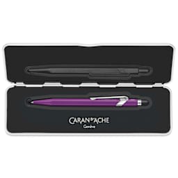 Caran d'Ache Colormat-X 849 Ballpoint Pen - Violet, in case
