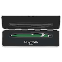 Caran d'Ache Colormat-X 849 Ballpoint Pen - Green, in case