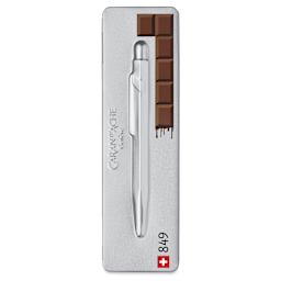 Caran d’Ache 849 Chocolate Ballpoint Pen, in package