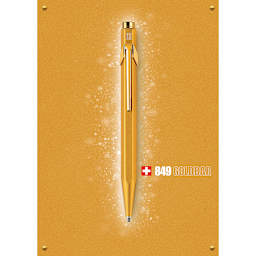 Caran d'Ache 849 Premium Ballpoint Pen - Gold Bar