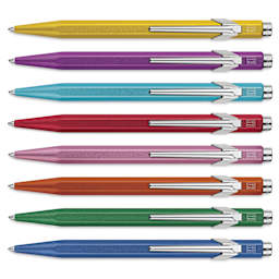 Caran d'Ache Colormat-X 849 Ballpoint Pens laid out