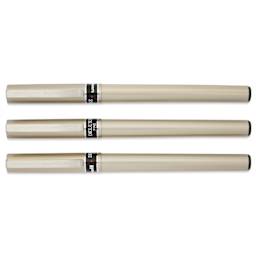 Uni-Ball Deluxe Rollerball Pens - Champagne, Fine Tip, 0.7 mm, Set of 3, cap on