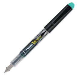 Pilot Precise Varsity Fountain Pen - Green, cap removed