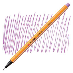 Stabilo Point 88 Fineliner Pen - Gray Violet pen and swatch