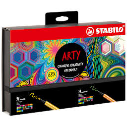 Stabilo Point 88 Fineliner Pens - Set of 68, Hero Set, Assorted front of pacakge