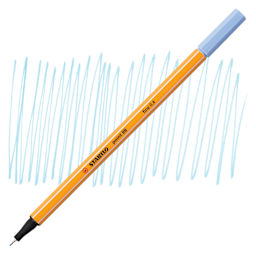 Stabilo Point 88 Fineliner Pen - Ice Blue pen and swatch