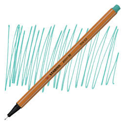 Stabilo Point 88 Fineliner Pen - Ice Green pen and swatch