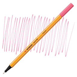 Stabilo Point 88 Fineliner Pen - Light Pink pen and swatch