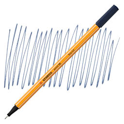 Stabilo Point 88 Fineliner Pen - Payne's Gray pen and swatch