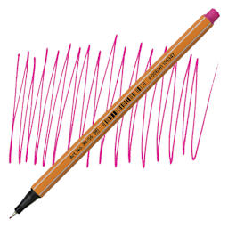 Stabilo Point 88 Fineliner Pen - Pink pen and swatch