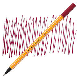 Stabilo Point 88 Fineliner Pen - Purple pen and swatch