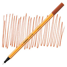 Stabilo Point 88 Fineliner Pen  - Sanguine pen and swatch