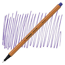 Stabilo Point 88 Fineliner Pen - Violet pen and swatch