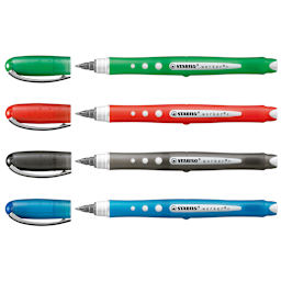 worker colorful Rollerball 4-Pen Wallet Set 5mm Nickel Rollerball Tips - Peggable