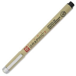 Sakura Pigma Graphic Pen - Black, 1 mm - with cap on