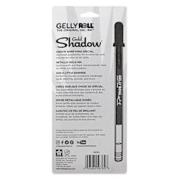 Sakura Gelly Roll Gold-Silver Shadow Pens - Set of 5, Gold Shadow, Bold, back of packaging