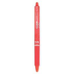 Pilot Frixion Clicker Erasable Gel Pen - Retractable, Red, Fine