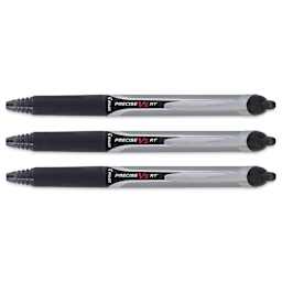 Pilot Precise V5 Retractable Pens - Black, Extra Fine, three pens with tips retracted