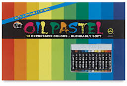 Niji Oil Pastel 12 pc Set - Front view of package