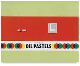 Holbein Academic Oil Pastel Sets - Top view of closed package of 36